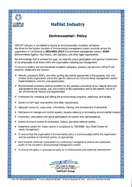 Environmental Policy